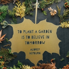 Gold To Plant A Garden Audrey Hepburn