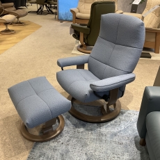 Stressless David Chair & Footstool (Bury St Edmunds)