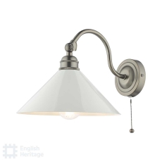 English Heritage Audley End Wall Light Rubbed Bronze and Cream