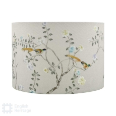 English Heritage Marble Hill Taupe Cotton Drum Shade 26cm