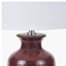 Helka Mulberry Reactive Glaze Table Lamp