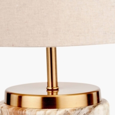 Carrara Natural Stone Effect Table Lamp