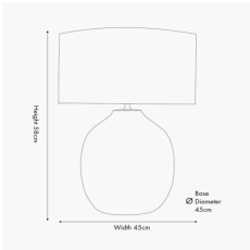 Signe Warm White Linear Textured Ceramic Table Lamp