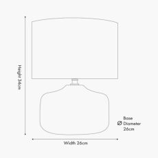 Kai Earth Coloured Textured Ceramic Table Lamp