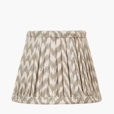 Vienna Taupe Chevron Mushroom Pleat Shade 16cm