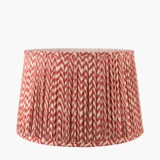 Vienna Red Chevron Mushroom Pleat Shade 30cm