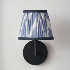 Kamilah Blue Chevron Mushroom Pleat Shade 16cm