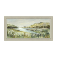Pistachio Riverbank - Framed Print