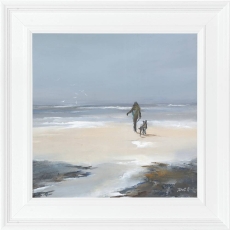 Beach Walk Small - Framed Print