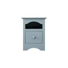 Solar Small 1 Drawer Open Shelf Bedside Chest