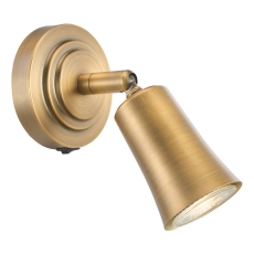 Jedrek Single Spotlight Aged Brass