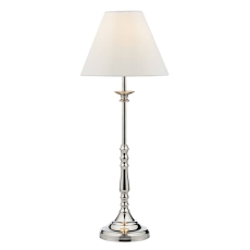 Dar Blenheim Table Lamp Polished Nickel