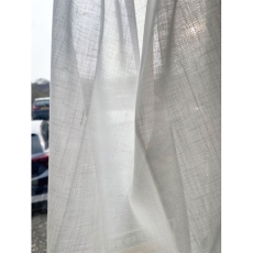 Pair of Palermo Voile Curtains White 260cm x 121cm (Bury St Edmunds)