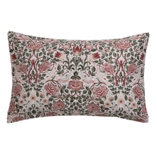 Morris At Home Rose Brick Standard Pillowcase Pair Pink-Sage