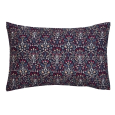 Morris At Home Flower Pot Standard Pillowcase Pair Indigo-Raspberry