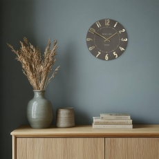 Thomas Kent 12" Mulberry Wall Clock Espresso