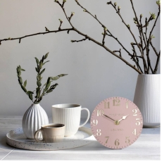 Thomas Kent 6" Arabic Mantel Clock Blush Pink
