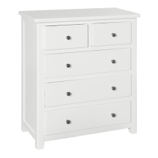 Hamilton 2+3 Drawer Bedside Chest White