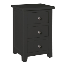 Hamilton 3 Drawer Bedside Charcoal