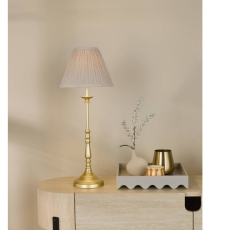 Daro Lighting Judy Tl Gold Cw Natural Pleated Shade
