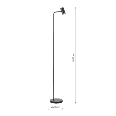 Daro Lighting Thierry Floor Lamp Black