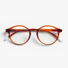 Barner Le Marais Blue Light Reading Glasses Intense Rust Glossy