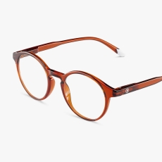 Barner Le Marais Blue Light Reading Glasses Intense Rust Glossy