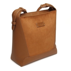 Alice Wheeler Fudge Suede Kensington Cross Body Bag
