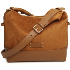 Alice Wheeler Fudge Suede Kensington Large Cross Body Bag