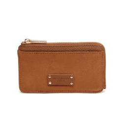 Alice Wheeler Fudge Suede Kensington Coin Purse