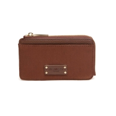 Alice Wheeler Chocolate Suede Kensington Coin Purse