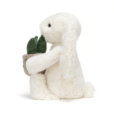 Jellycat Cream Bunny With Plant**