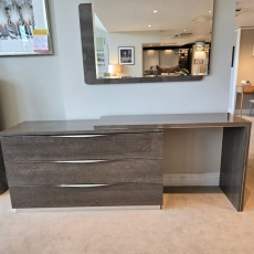 Havana Silver Birch 3 Drawer Unit with Vanity Extension (Ipswich)