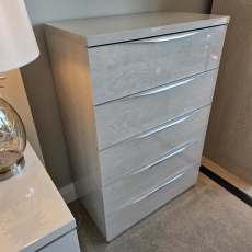 Havana Ivory Birch 5 Drawer Tallboy (Ipswich)