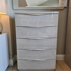 Havana Ivory Birch 5 Drawer Tallboy (Ipswich)
