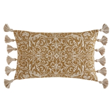 Historic Royal Palaces Kensington Microfibre Filled Cushion 30X50cm Ochre Yellow