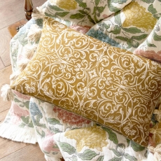 Historic Royal Palaces Kensington Microfibre Filled Cushion 30X50cm Ochre Yellow