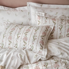 Historic Royal Palaces Waistcoat Stripe Duvet Set Clay Pink
