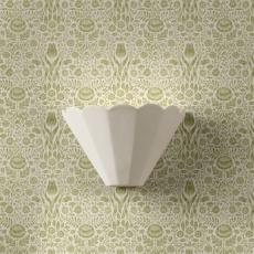 Laura Ashley Scallop Wall Light White