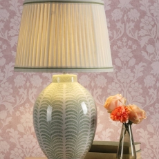 Laura Ashley Stannard Table Lamp Green