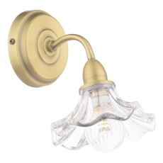 Laura Ashley Kerswell 1 Light Wall Light Matt Antique Brass