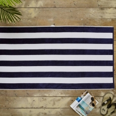 Cabana Bay Beach Towel 80X165cm Navy