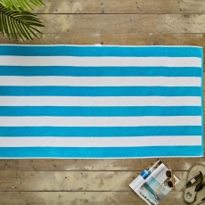 Cabana Bay Beach Towel 80X165cm Turquoise