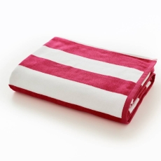 Cabana Bay Beach Towel 80X165cm Fuschsia Pink