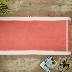 Lyndon Shoreline Stripe Beach Towel 80X165cm Pink