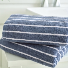 Deyongs Malmo Stripe Towel Blue & White