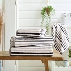 Deyongs Bliss Linear Stripe Towel Chrome