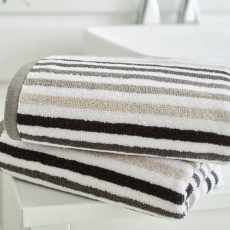 Deyongs Bliss Linear Stripe Towel Chrome