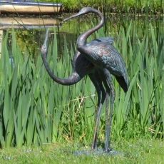 Large Love Crane - Garden Sculpture