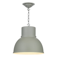 David Hunt Shoreditch Single Large Pendant Grey